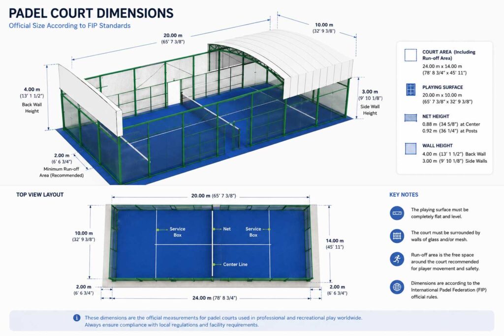 Outdoor Covered Padel Courts